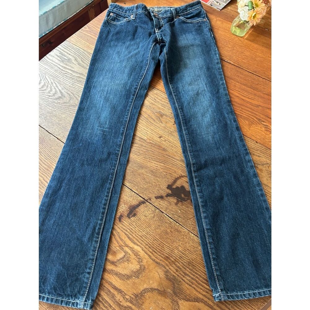 American Eagle Outfitters  Denim Faded Jeans 👖 Gold Western 🌵stitch 5 pockets 🤠